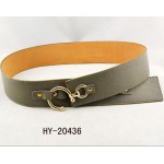 wide belt with hook buckle