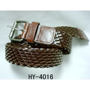wide pu braid belt