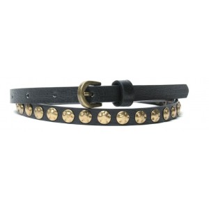 skinny lady belt with hit nails 